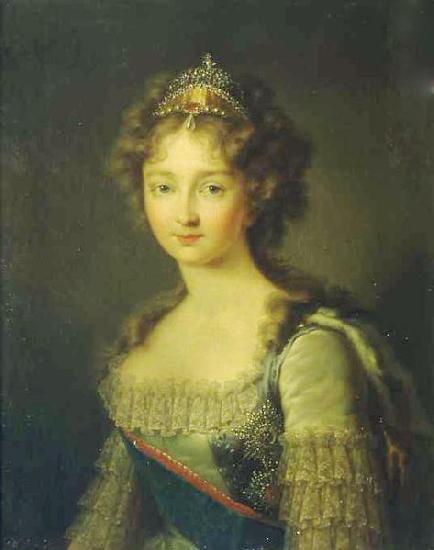 Gerhard von Kugelgen Portrait of Empress Elizabeth Alexeievna France oil painting art